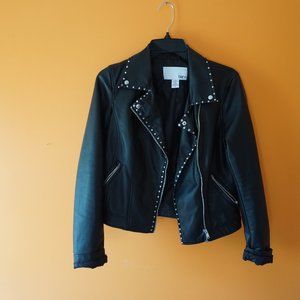 Bar III leather jacket